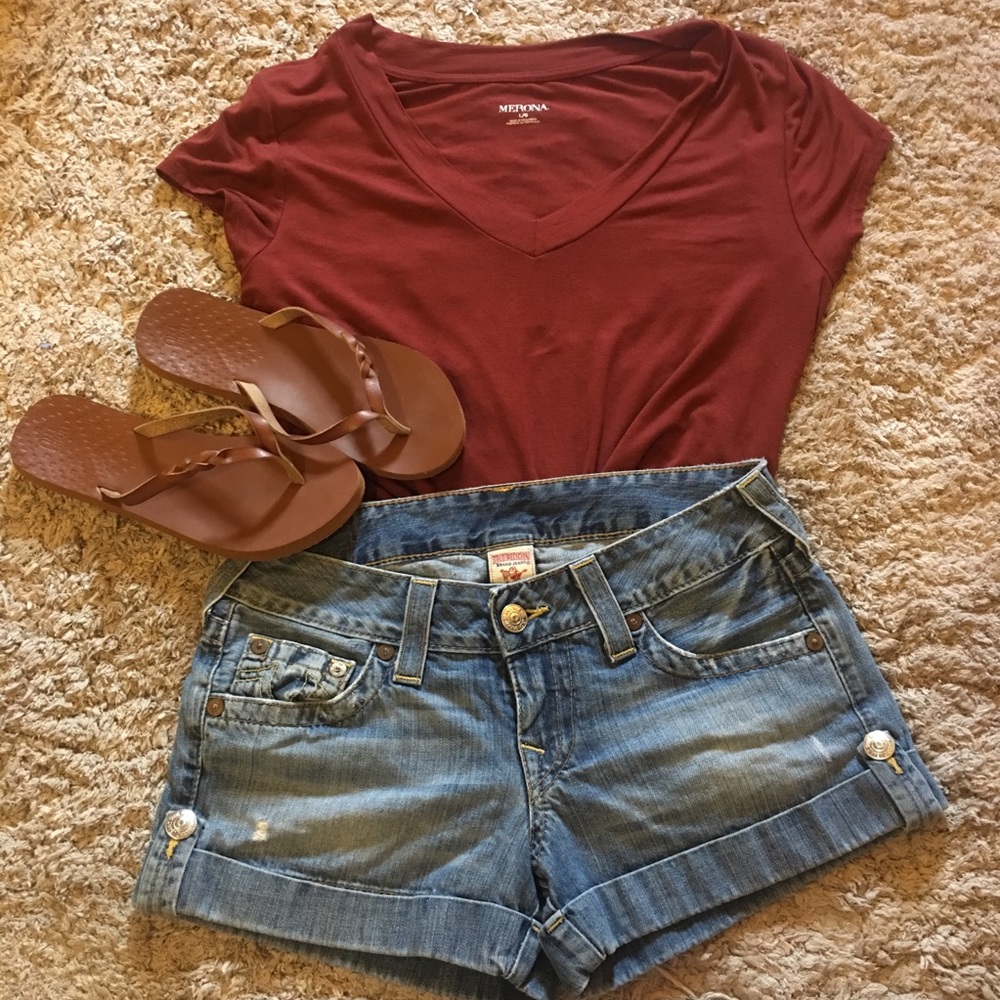 True Religion Jean Shorts